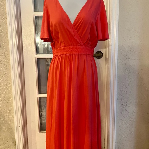 NWT SZ S/P Tommy Bahama Oliana Hi-Lo dress in Paradise Pink Org. $135 - Picture 3 of 5